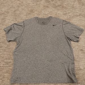 Nike Tee Dri-Fit Gray Short Sleeve T-Shirt Size XL